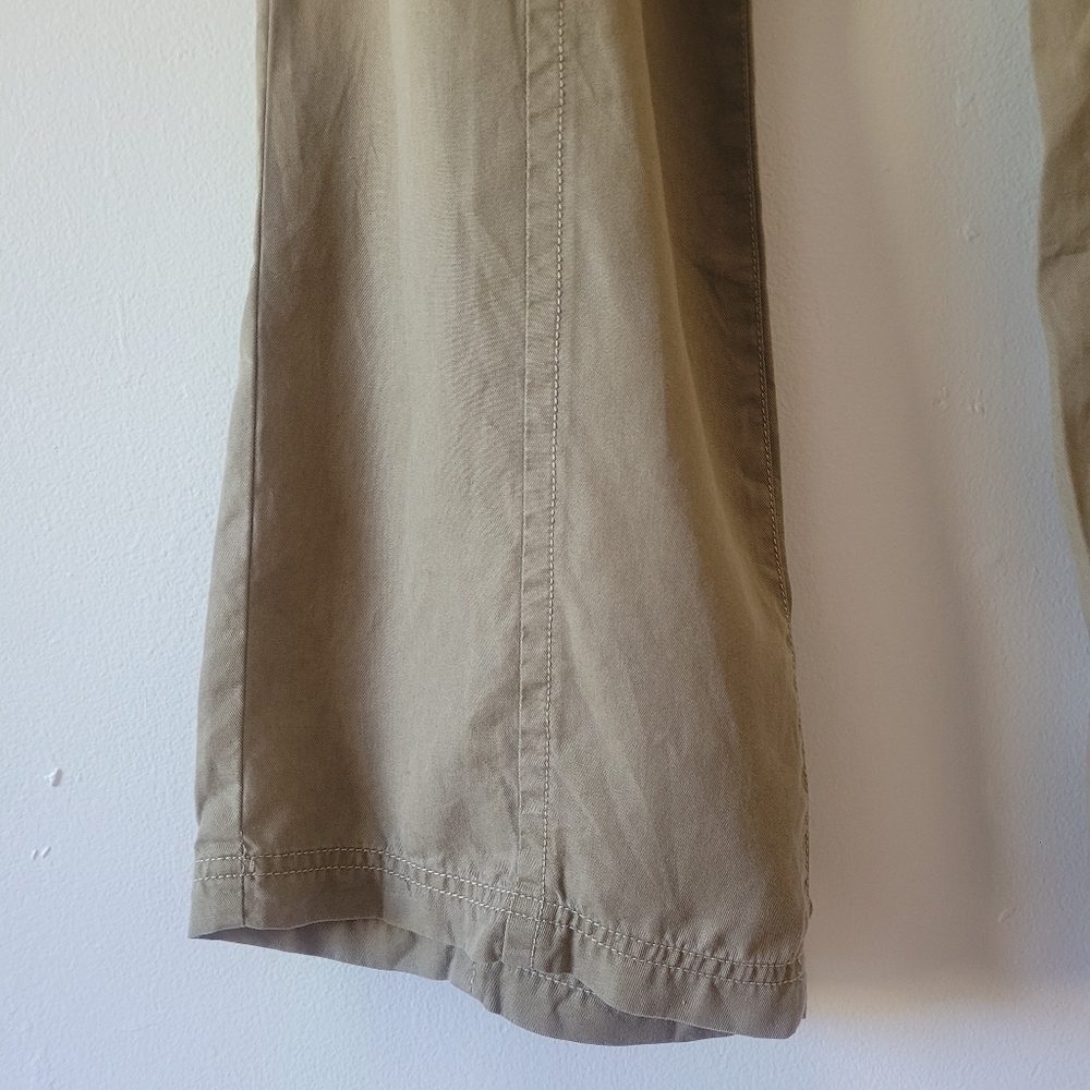 Athleta Women Tencel Pant Wide Leg Tan 4 Tall 34.5" Inseam Lightweight Relaxed - Picture 10 of 13